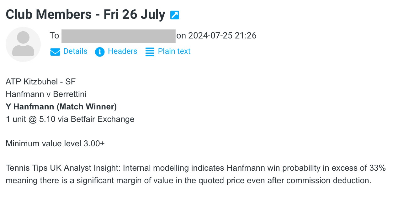-$1000 for Friday 26th July | Club P/L Report