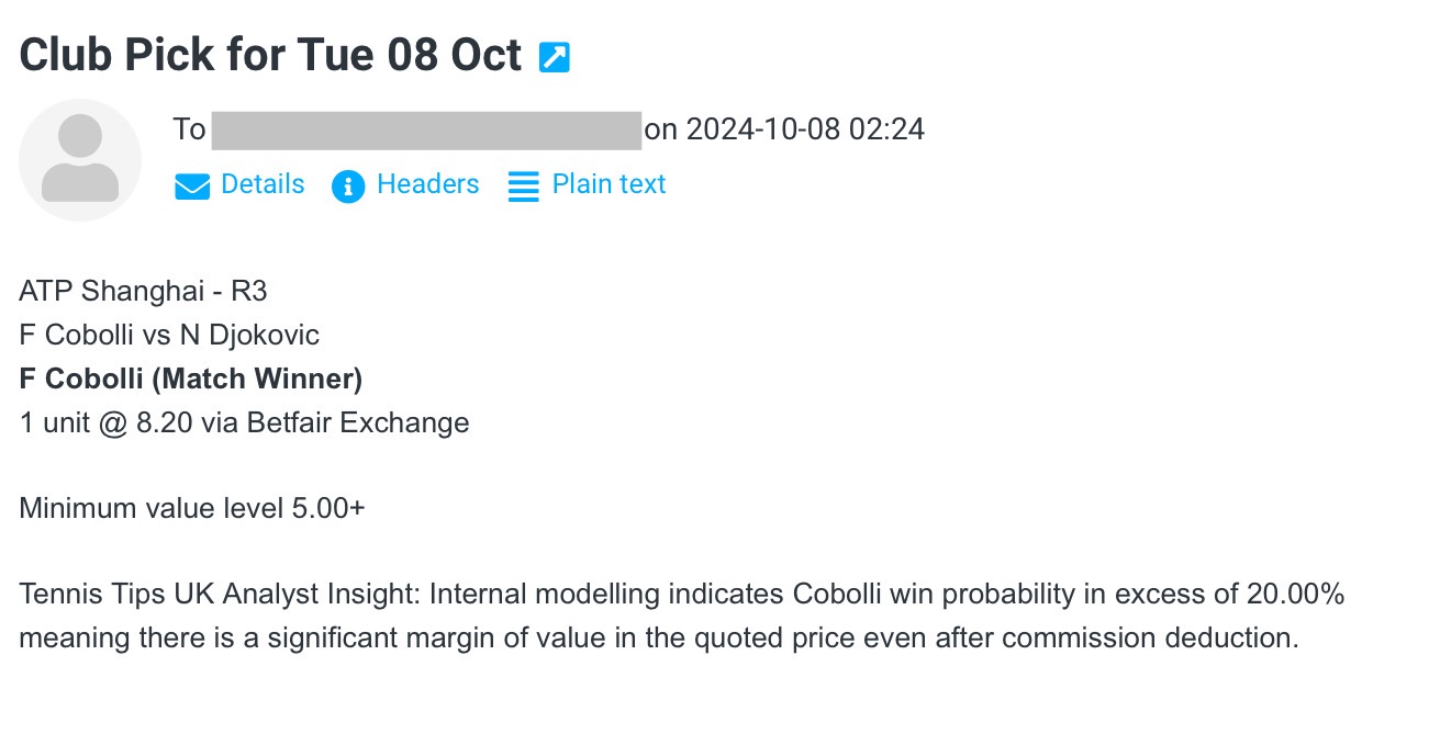 -$1000 for Tue 08 Oct | Club P/L Report