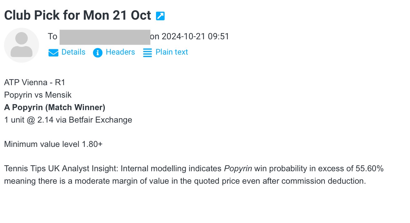 -$1000 for Mon 21 Oct | Club P/L Report