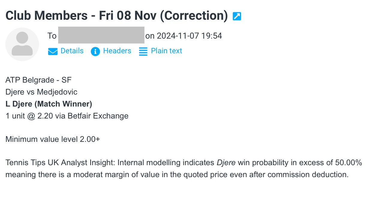 -$1000 for Fri 08 Nov | Club P/L Report