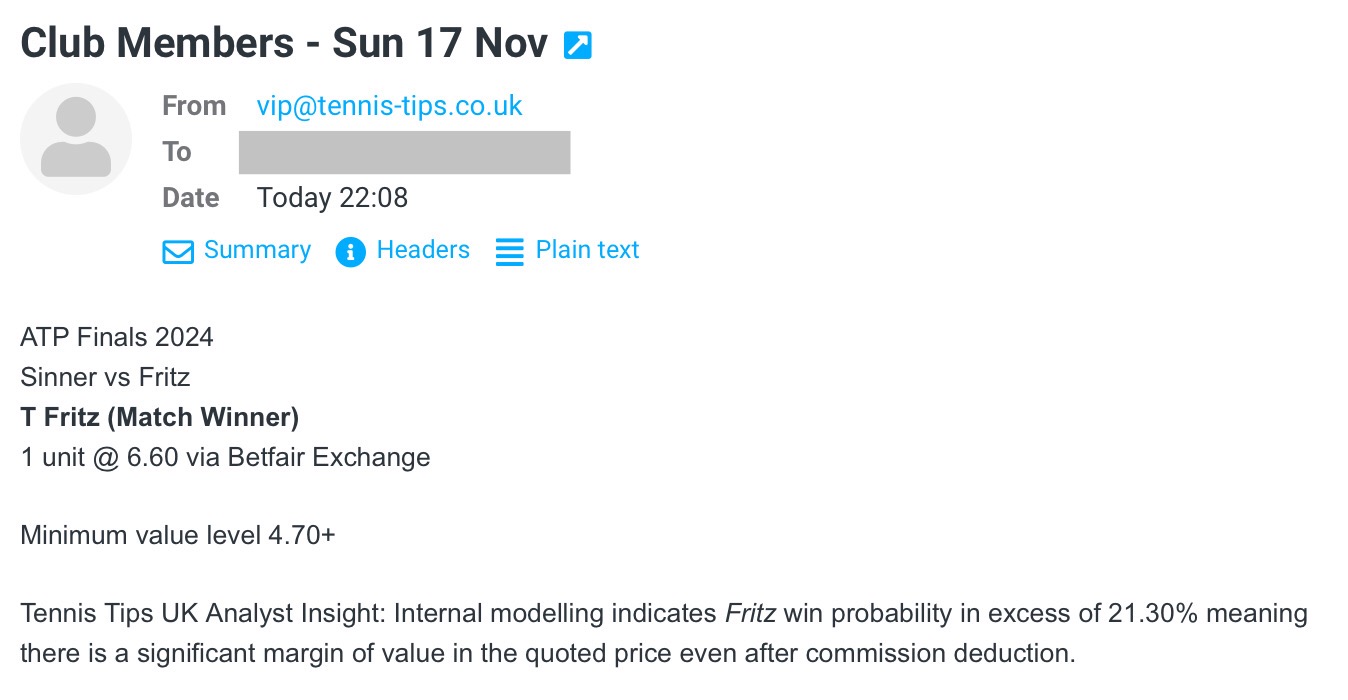 -$1000 for Sun 17 Nov | Club P/L Report