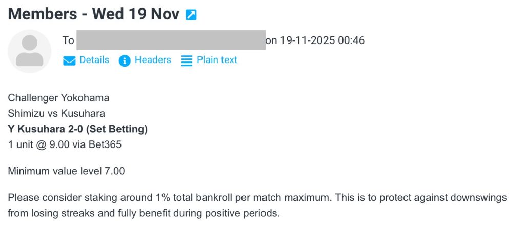 ✅ WON @ 9.00 | Y Kusuhara 2-0 (Set Betting) | Challenger Yokohama betting tips