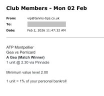 ✅ WON @ 2.30 | Gea to beat Mpetshi Perricard | ATP Montpellier