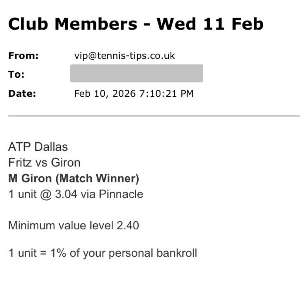 ❌ LOST @ 3.04 | Giron to beat Fritz | ATP Dallas