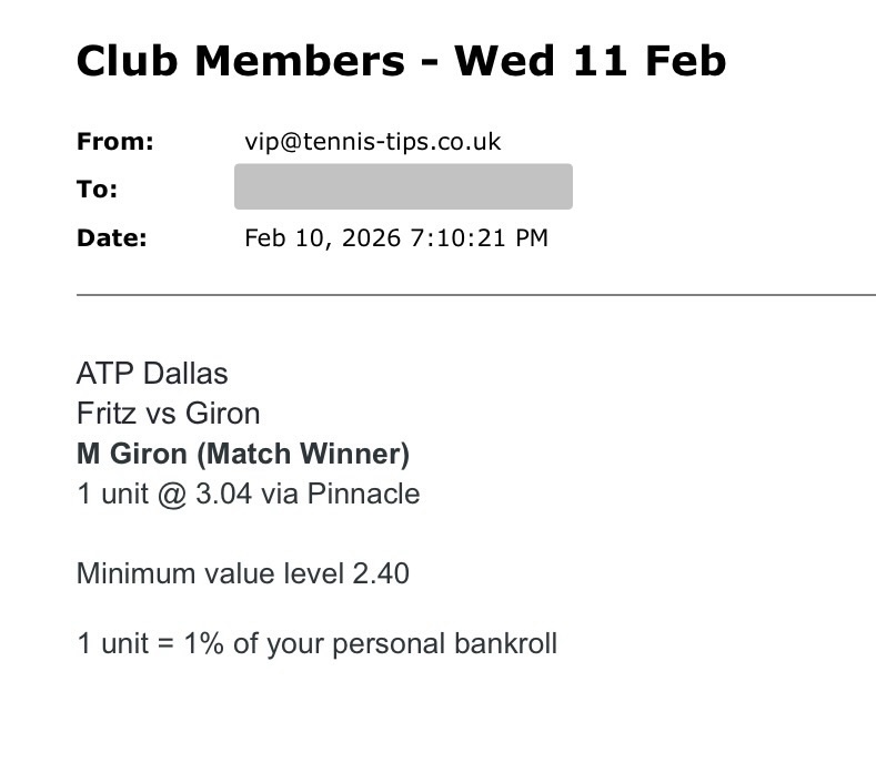 ❌ LOST @ 3.04 | Giron to beat Fritz | ATP Dallas