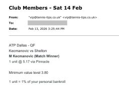 ❌ LOST @ 5.17 | Kecmanovic to beat Shelton | ATP Dallas