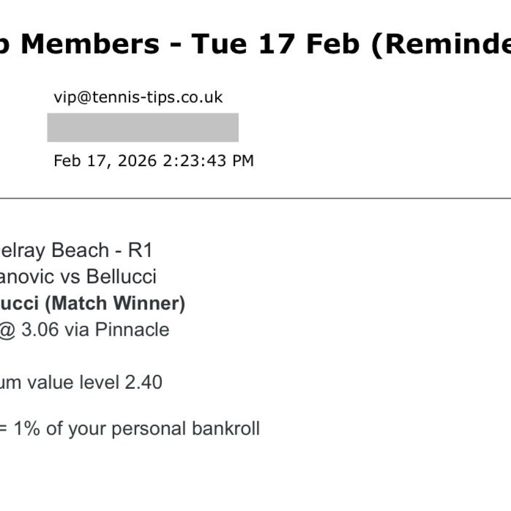  ❌ LOST @ 3.06 | Bellucci to beat Kecmanovic | ATP Delray Beach