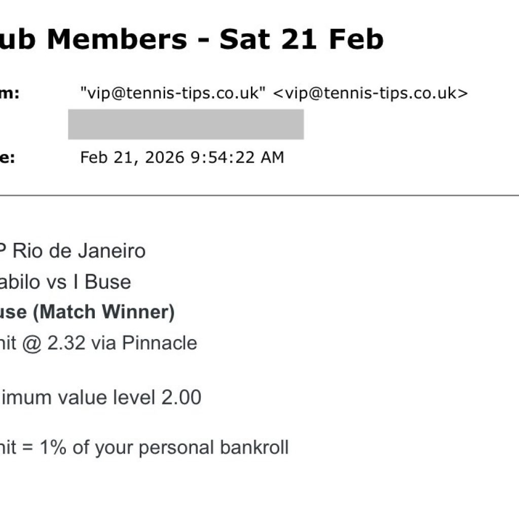  ❌ LOST @ 2.32 | Buse to beat Tabilo | ATP Rio Open Tennis betting tips