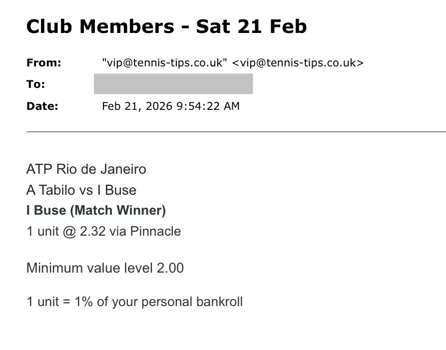 ❌ LOST @ 2.32 | Buse to beat Tabilo | ATP Rio Open Tennis betting tips