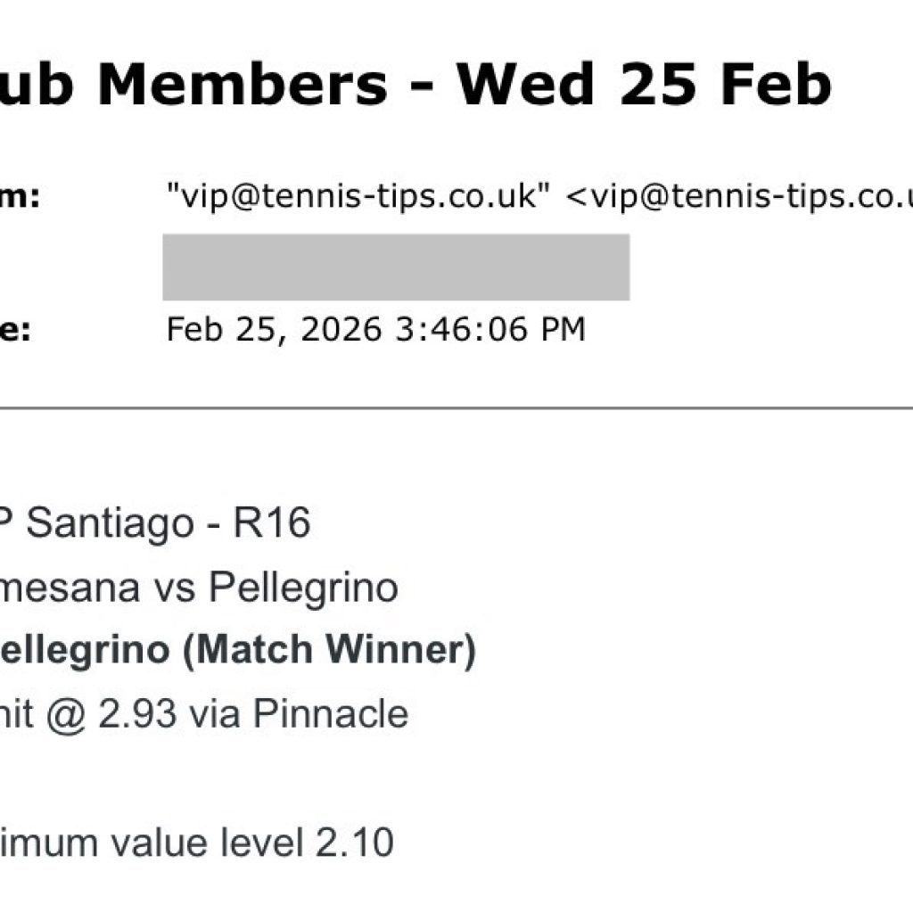 ❌ LOST @ 2.93 | Pellegrino to beat Comesana | ATP Santiago
