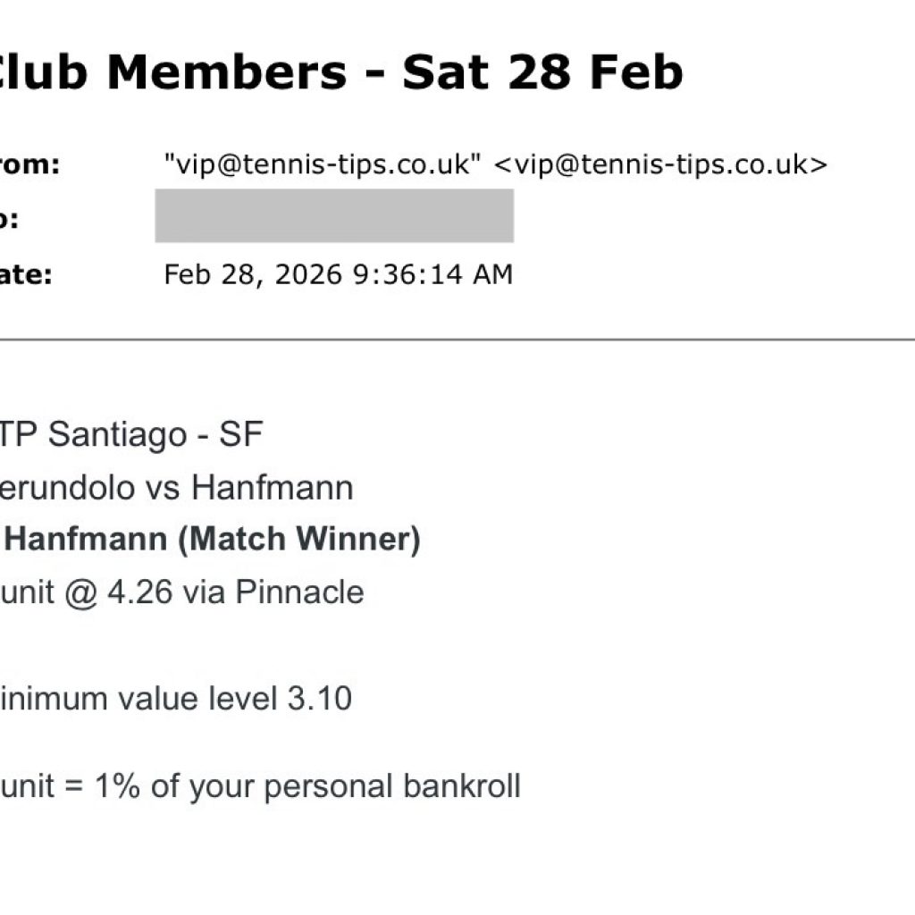 ✅ WON @ 4.23 | Hanfmann to beat Cerundolo | ATP Santiago