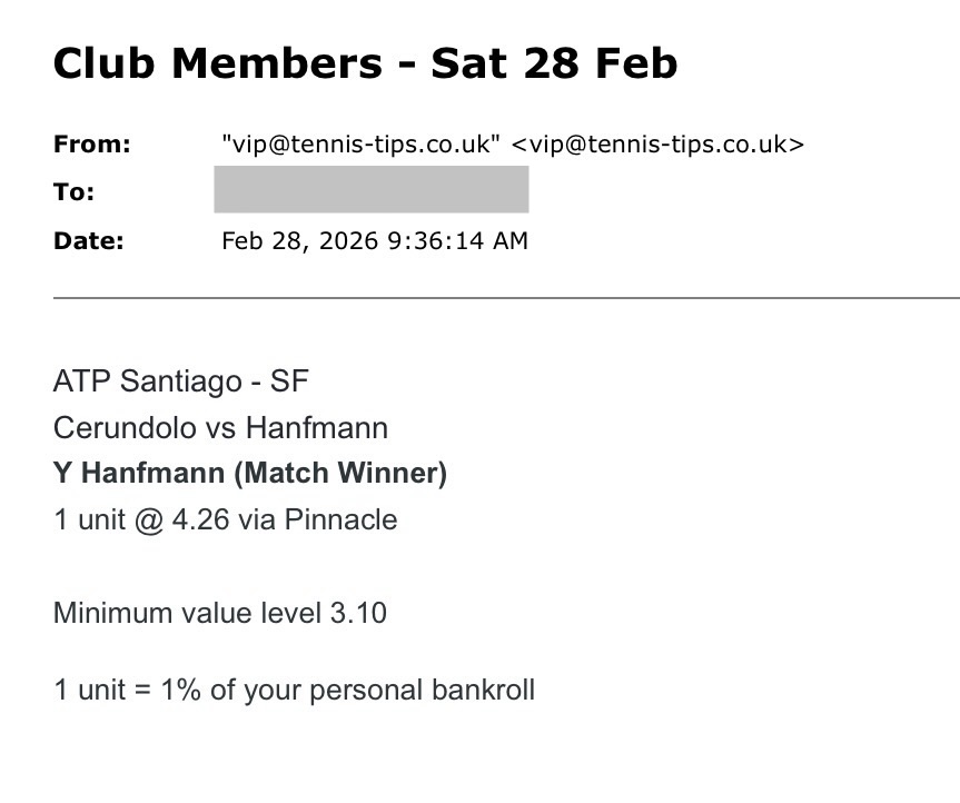 ✅ WON @ 4.23 | Hanfmann to beat Cerundolo | ATP Santiago