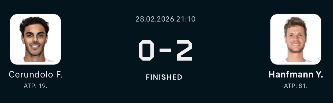 ✅ WON @ 4.23 | Hanfmann to beat Cerundolo | ATP Santiago result