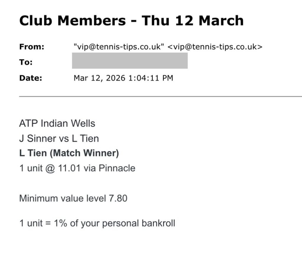 Original screenshot from this tennis betting report
