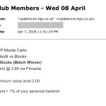 ✅ WON @ 2.66 | Blockx to beat Cobolli | ATP Monte Carlo betting tips