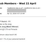 ❌ LOST @ 5.79 | De Jong to beat Jodar | ATP Madrid betting tips