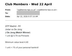 ❌ LOST @ 5.79 | De Jong to beat Jodar | ATP Madrid betting tips