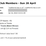 ❌ LOST @ 2.24 | Tirante to beat Norrie | ATP Madrid