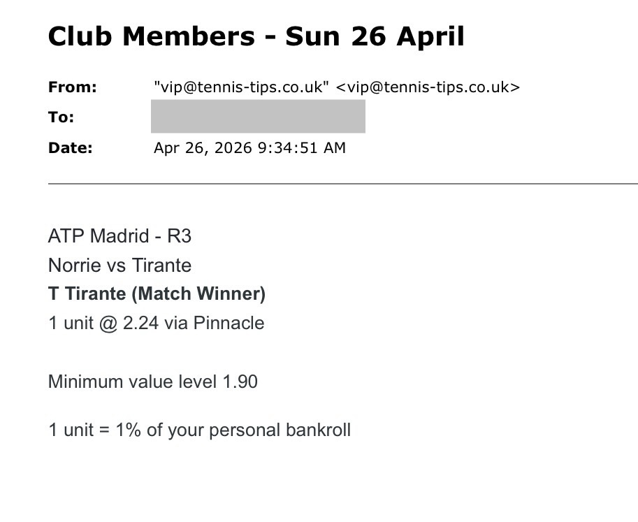 ❌ LOST @ 2.24 | Tirante to beat Norrie | ATP Madrid