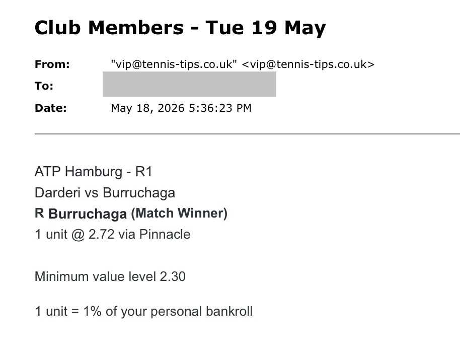 ❌ LOST @ 2.72 | Darderi to beat Burruchaga | ATP Hamburg