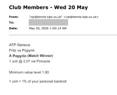 ✅ WON @ 2.07 | Popyrin to beat Fritz | ATP Geneva