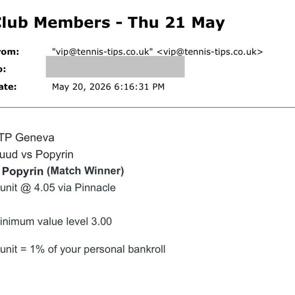 ❌ LOST @ 4.05 - Popyrin to beat Ruud | ATP Geneva Tennis Betting Pick