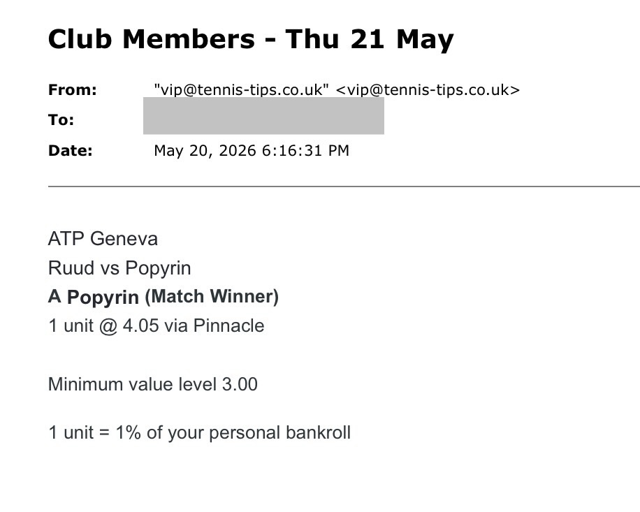 ❌ LOST @ 4.05 - Popyrin to beat Ruud | ATP Geneva Tennis Betting Pick