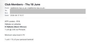 ❌ LOST @ 3.60 – Hijikata to beat Lehecka | ATP London