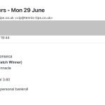❌ LOST @ 4.80 – Bautista Agut to beat Fonseca | Wimbledon email