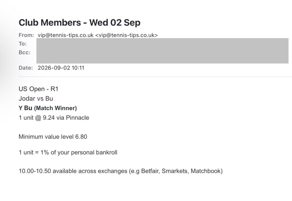 ✅ WON @ 9.24 – Bu to beat Jodar | US Open 2026