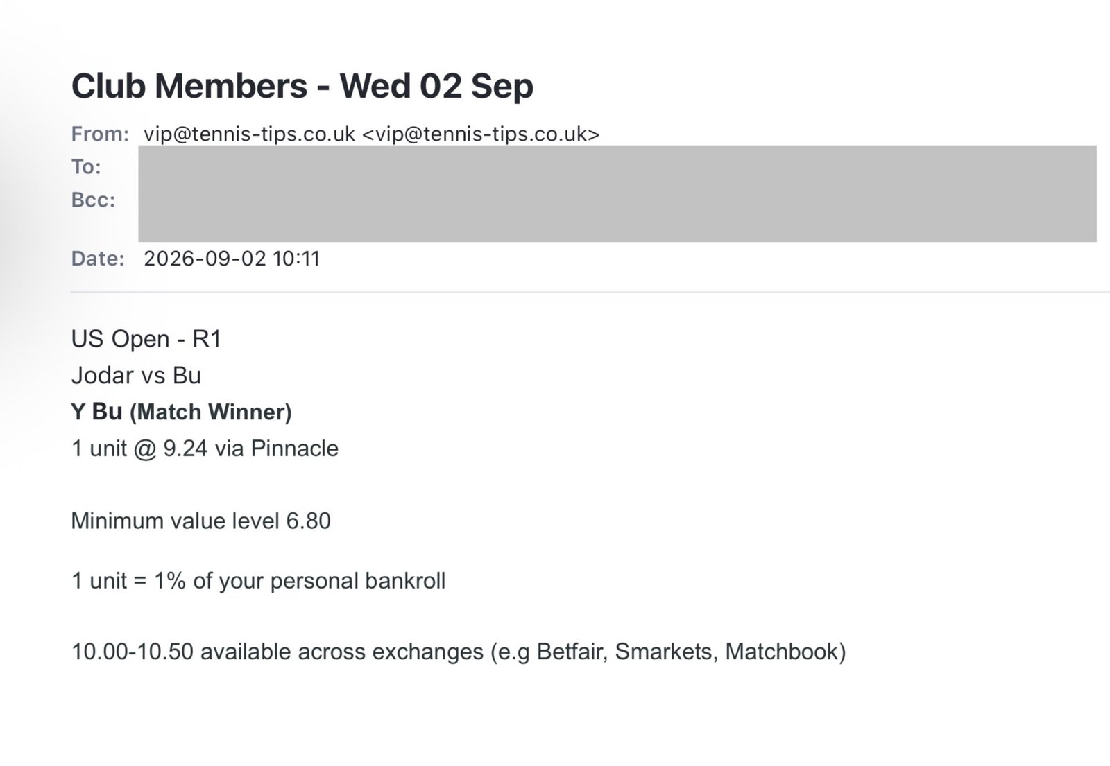✅ WON @ 9.24 – Bu to beat Jodar | US Open 2026