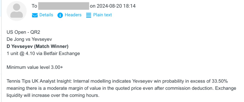 -$1000 for Wed 21 Aug 2024 | Club P/L Report (D Yevseyev @ 4.10)