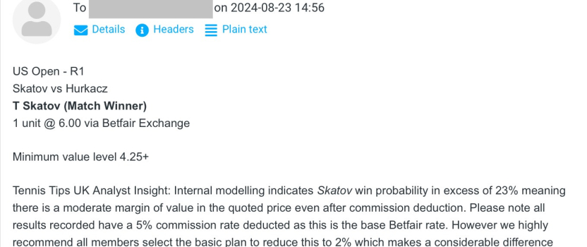-$1000 for Tue 27 Aug 2024 | Club P/L Report (T Skatov @ 6.00)