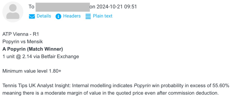 -$1000 for Mon 21 Oct | Club P/L Report