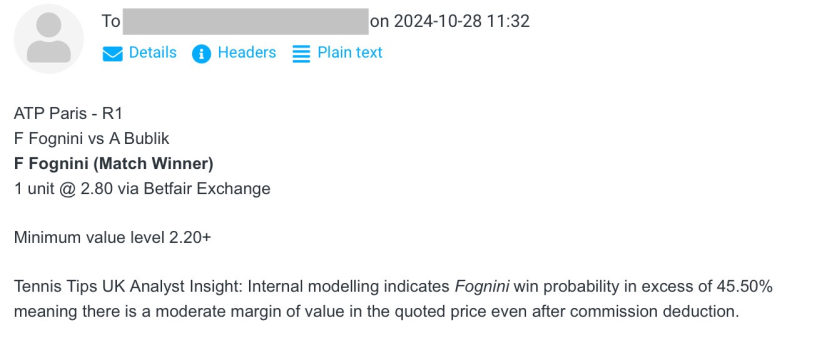 -$1000 for Mon 28 Oct | Club P/L Report